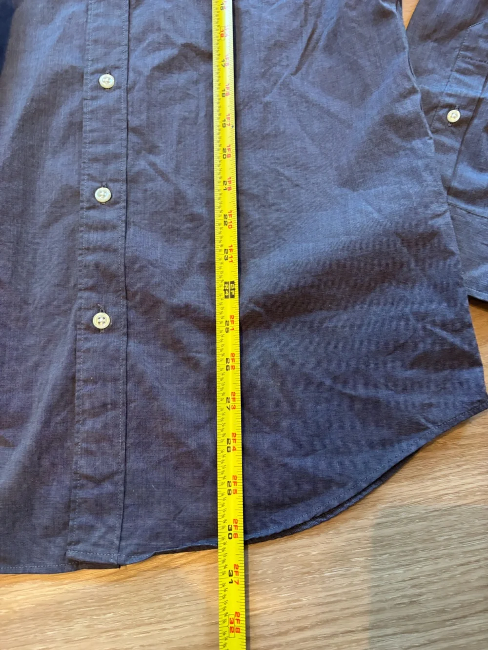 NWT J Crew Men’s M Organic Cotton Slim Fit Elastane Button Down Blue